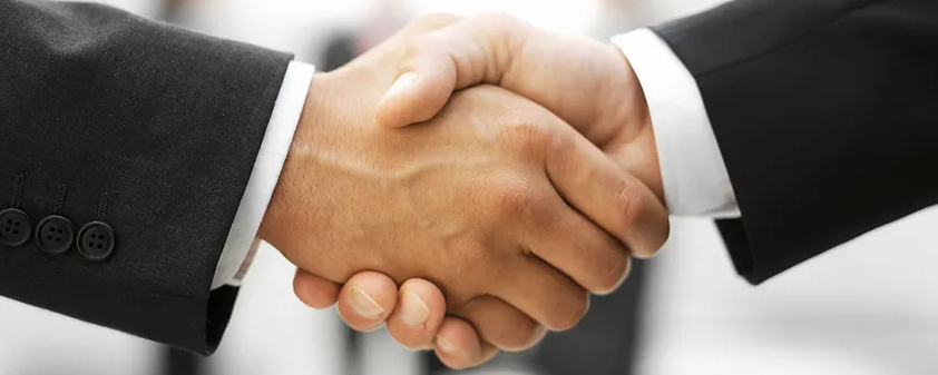 2 men shaking hands image